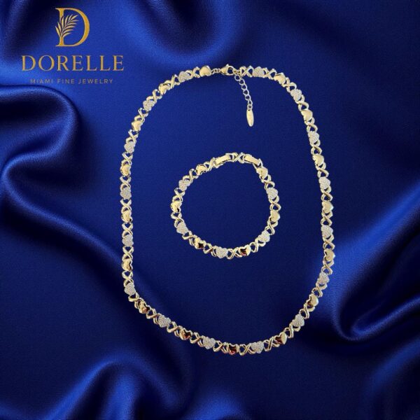 Hearts Set 14K Gold - Plated